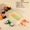 Caja de Sushi Impresa Desechable Rectangular Sashimi Salmón Empaque Japonés Puesto Empaque Para Llevar Con Tapa Caja de Almuerzo Para Salida de Primavera
