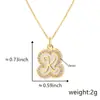 Nuevo de fábrica 26 letras inglesas colgante de cobre borde incrustado circonita tendencia alta sensación cadena de clavícula collar mujer