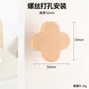 Manijas para armario de habitación infantil, tiradores para cajones de gabinete de madera maciza, pomos creativos para puertas de gabinete de color madera natural de estrella y luna, manijas divertidas