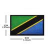 Bolsa exterior con bordado de gancho y bucle de bandera nacional africana transfronteriza con parche de tela de bordado de sello en stock