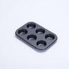 Non-stick 12 contínuo cup cake molde Tefron revestido de cozimento redondo bolo molde ovo torta molde fundo plano mafen Cup