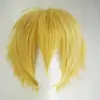 Perucas Universais Masculinas Transfronteiriças, Conjunto de Perucas de Anime, Cabelo Curto com Volume para Cosplay, Processamento Personalizado