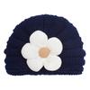 Gorro de Punto Floral Cálido para Bebé Estilo Nuevo de Invierno Europeo y Americano, Gorro de Lana Lindo Multicolor para Niños, Gorro para Niñas