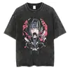 Camiseta Oversize de Algodón para Hombre con Estampado Vintage de Anime Japonés Streetwear