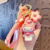 Llavero de silicona con forma de perro de orejas grandes, Merlot, KT, gato, pudín, perro, Kuromi, colgante para bolsa, caja ciega, regalo