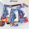 Set de Reglas de Dibujos Animados Coloridas de Spider-Man para Estudiantes de Primaria, Regla Semicircular Multifuncional, Juego de Cuatro Piezas de Reglas de Medición Infantiles