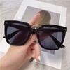 Nuevas Gafas de Sol Cuadradas Grandes de Moda para Rostros en Forma de Diamante, Estilo Genial para Hombres y Mujeres, Gafas de Sol con Protección UV para Fotos