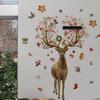 Luces Colgantes de Reno Navideñas Transfronterizas Pegatinas de Pared Decoración Navideña para el Hogar Pintura Pegatinas de PVC Autoadhesivas