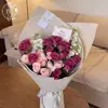 Papel texturizado artesanal com casca para arte floral do Dia dos Namorados Chinês, textura tridimensional vintage, usado como forro interno e material de embalagem externa para buquês de flores