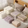 Conjunto de Quatro Peças de Sacos Organizadores para Uso Doméstico, Sacos Organizadores Extra Grossos para Lençóis e Fronhas, Sacos de Armazenamento para Guarda-Roupa para Colchas e Roupas, Sacos de Armazenamento à Prova de Mofo e Poeira