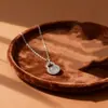 Collar de Calcedonia Natural de Plata de Ley S925 con Forma de Calabaza para Mujer, Cadena para Clavícula Estilo Chino Nuevo de Lujo Ligero, Joyería al por Mayor para Otoño e Invierno