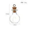 Artesanía Creativa Hecha a Mano DIY de Corcho para Botellas de Corcho con Forma Especial Botella de Vidrio 1ml Gancho Mini Botella de los Deseos Botella de Deriva