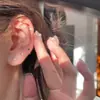 Pendientes de Tachuela Mini de Plata Pura 999 con Circonita de Cuatro Garras para Mujer, Joyería Sencilla, Compacta y Exquisita para el Cartílago E0410