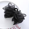 Accesorios para el cabello de princesa de Escape, clip de agarre con lazo de malla, temperamento de sensación avanzada, clip para el cabello en la parte posterior de la cabeza, tocado con clip de tiburón