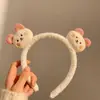 Diadema para Lavar el Cabello para Mujer Linda 2025 Nuevo Dibujo Animado Headwear Lavar la Cara Aplicar Mascarilla Diadema Antideslizante Diadema de Felpa