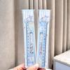 Regla Kapibala Cool Meter, regla acrílica para estudiantes de 15 cm, juego de papelería para estudio de estudiantes