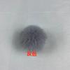 Fábrica en stock, venta al por mayor, bola de piel de visón sintética de 3-6 cm, ropa, zapatos y sombreros, juguetes de peluche, accesorios, accesorios de bola de piel DIY