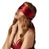 Sm Sexy Cinta de Atar Seda Antifaz para Ojos Atar Mano Coqueteo Venda de Ojos Sedoso Apagón Negro y Rojo Juguete Sexual