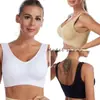 Sujetador Deportivo Transfronterizo Tallas Grandes, Estilo Bandeau sin Aros, Sin Costuras con Relleno, Estilo Delgado de una Pieza para Correr y Yoga