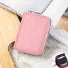 Bolsa de moedas simples para órgão, anti-desmagnetização, anti-roubo, com zíper, grande capacidade, porta-documentos, estojo de couro, porta-cartões, porta-cartões