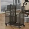 Cesta de Armazenamento para Tapete de Yoga com Rodas Equipamento Esportivo de Fitness Ferramentas de Alongamento Prateleira de Armazenamento Artefato Rack de Armazenamento para Raquete de Badminton