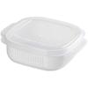 Embalagem de arroz crisper forno de microondas aquecimento lancheira transparente geladeira congelado caixa de armazenamento com tampa
