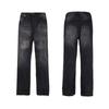 Jeans Negros Lavados con Corte Ligeramente Acampanado y Paneles de Gallery Dept. Pantalones Versátiles para Hombres y Mujeres