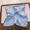 Lenços Quadrados Frescos Multicor Coreanos para Cabelo, Scrunchies de Novo Estilo, Faixas de Cabelo Doces e Fofas, Acessórios de Cabelo de Boutique