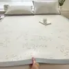 Set de 3 piezas de Jacquard de PE para sensación fresca de verano, alfombrilla fresca 2026, nueva alfombrilla de aire acondicionado, alfombrilla de cama para el hogar de verano, almohadilla suave y fresca