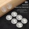 Doméstico resistente ao desgaste redondo anti-colisão silicone mudo anti-colisão partículas transparentes antiderrapantes frente e verso frente e dedo banco de borracha almofada doméstica