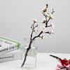 Buquê Artificial de Flor de Ameixa Vermelha Ramo de Flor de Pessegueiro Flor Artificial de Wintersweet Plástico Decoração de Interior para Casa Flor Flor Artificial Atacado