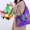 Bolsa de Armazenamento Dobrável Boneca de Pelúcia Desenho Animado Bolsa de Compras Atacado Logo Impresso Bolsa de Morango Bolsa Tote de Grande Capacidade