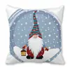 Feliz Navidad Viejo Barba Blanca Gnomo Piel de Durazno Encriptada Terciopelo Decoración del Hogar Cojín de Sofá Almohada ZT420