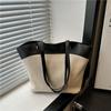 Bolsa Casual de Palha Tecida de Grande Capacidade para Mulheres 2025 Verão Bolsa de Palha Férias à Beira-Mar Bolsa de Praia Versátil Bolsa de Ombro para Deslocamento