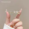 Versión Coreana Diseño de Nicho Clip para el Cabello de Pato con Lazo de Pedrería 2024 Nuevo Clip Lateral Pequeño Elegante de Gama Alta Estilo Chanel