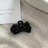 Pinza para el pelo de niño estilo coreano retro con lunares negros y lazo, pinza pequeña para flequillo, accesorio para el pelo de princesa