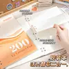 Cuaderno A4 de hojas sueltas, delgado y crujiente, estilo americano, color verdadero, cómodo de sostener, para estudiantes, adecuado para la preparación de exámenes, se puede abrir completamente plano