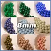 50 Cuentas de Color Sólido 1-22 Colores 8mm Empaque Acrílico Cuentas Sueltas Joyería DIY Hecho a Mano Collar Pulsera con Cuentas Cuentas