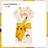 Pijama Feminino Verão Manga Curta Fino Desenho Animado Pequeno Fresco Fofo Estilo Ins Solto Camisola Doce Estudante Roupas de Casa