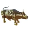 Adorno de Vaca de Cobre para Salón de la Empresa 80.1cm Metros 2m Escultura de Vaca de Cobre Fundido Fabricación Protección Constante Taller de Tallado en Cobre