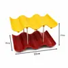 Estante de Almacenamiento para Tazas, Soporte de Escritorio para Vasos de Agua, Soporte para Tazas de Café de Barra, Estante de Almacenamiento Multicapa Ondulado de Color Contrastante