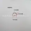 Suministro anillo D de hierro galvanizado Anillo D de hierro Anillo D de hierro Anillo metálico semicircular Hebilla de anillo D para bolso Accesorio para ropa
