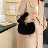 Bolsas para Mujer 2025 Nuevo Modelo Nicho de Gama Alta Felpa Casual Bolso Cruzado Tendencia Personalidad Moda Bolso de Mano