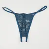 Liquidação especial lingerie sexy feminina renda transparente lingerie sexy calcinhas fio com abertura no entrepernas tentação cintura baixa calça T