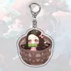 Llavero Acrílico de Demon Slayer, Nichirin, Nezuko, Colgante Acrílico de Giyu, Accesorios Periféricos de Anime