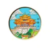 Imanes de Nevera Metálicos 3D Culturales y Creativos de Luoyang - Montaña Laojun, Templo del Caballo Blanco, Ciudad Cueva Souvenirs Turísticos para Decoración del Hogar