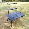 Nueva Mesa Plegable IGT de Cuatro Piezas para Exteriores Transfronteriza de Aleación de Aluminio Ligera Mesa Táctica Plegable Multifuncional Portátil de Camping