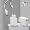 Cargador de 120W Set de Carga Súper Rápida Cabezal de Carga Qc5.0 Estándar Europeo, Americano y Británico Totalmente Compatible con Huawei y Xiaomi