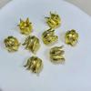 Sombrero de flor DIY, cubierta de flor, campana de cobre fundido, latón, embrión de cobre, adorno de cuerda, colgante, ropa, pendientes, joyería de cobre DIY