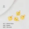 Accesorios Dorados de Alta Retención de Color Colgante de Mariposa Estrella Zircón Pez Koi Colgante Pequeño Cadena de Cola de Pulsera Accesorios de Cuentas